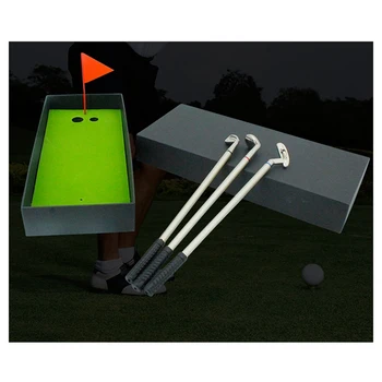 1 Комплект Ручка для клюшки для гольфа Подарочная ручка для гольфа, имитирующая тренировочное поле, коробка для ручек, письменные принадлежности, прочный