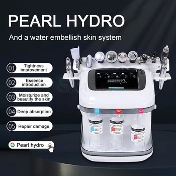 10 В 1 Кислородный Струйный Пилинг Hydra Beauty Skin Cleansing Hydrafacial Machine Отбеливание омертвевшей кожи лица