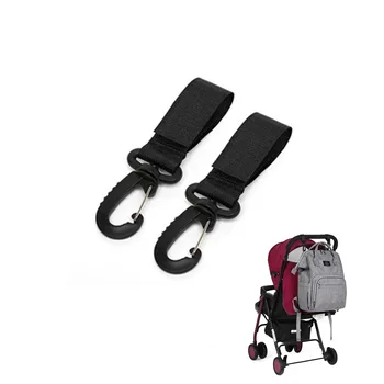 2 шт., вешалка для колясок, Крючок для детской коляски, Зажим для сумки для покупок, Аксессуары Для колясок, крючки для колясок