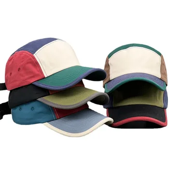 2023 Новая бейсбольная кепка для женщин и мужчин, Летняя модная пятицветная кепка с отстрочкой для мальчиков и девочек, Повседневная бейсболка в стиле хип-хоп