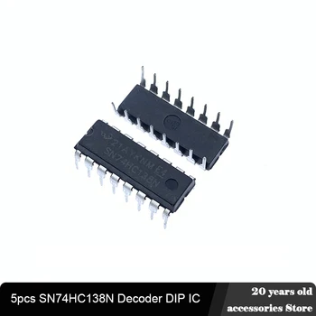 5 шт./лот 100% Новый Оригинальный 74HC138 74HC138N SN74HC138N 38 Декодер DIP-микросхема DIP16