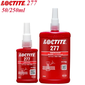 50/250 мл Loctite 277 Большой клей для фиксации резьбы, Высокая Интенсивность, высокая вязкость, флуоресцентный клей для уплотнения винтов, предотвращающий расслабление
