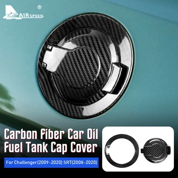 AIRSPEED Настоящее углеродное волокно для Dodge Challenger SRT 2008-2020 Аксессуары Внешняя отделка автомобиля Масло Крышка топливного бака для укладки автомобилей