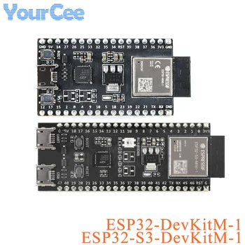 ESP32-DevKitM ESP32-S3-DevKitM-1 Плата разработки ESP32 ESP32-S3-MINI-1 ESP32-MINI-1-N4 Беспроводной модуль MCU WiFi