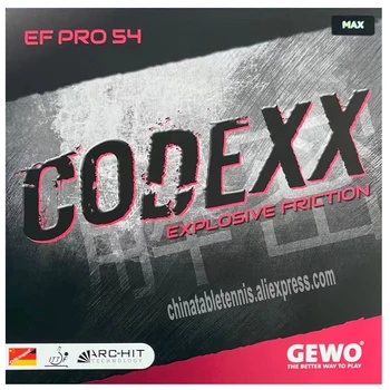 GEWO CODEXX EF PRO 54 Резина для настольного тенниса с взрывным трением (ЛЕВ КАЦМАН Форхенд) Оригинальная губка для пинг-понга GEWO CODE XX