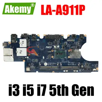 LA-A911P Для Dell Latitude 15 5550 E5550 Материнская плата ноутбука CN-0XGMKX 0V82HM Материнская плата с процессором 3755U i3 i5 i7 5-го поколения