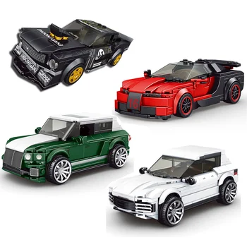 Mould King Высокотехнологичные спортивные автомобильные строительные игрушки для мальчиков, 4 стиля, знаменитые гоночные автомобильные строительные блоки, наборы MOC кирпичей, рождественские подарки