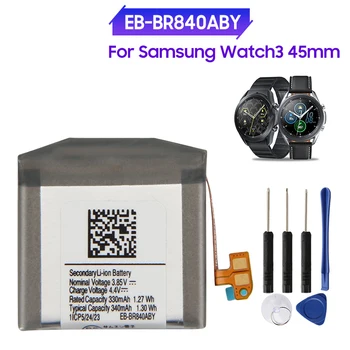 SAMSUNG Подлинный аккумулятор EB-BR840ABY для Samsung Watch3 SM-R840 Watch3 Версия 100% Оригинальный SM-R845F 45 мм Аккумулятор 340 мАч