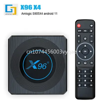 X96 X4 Android 11 TV Box TV Box S905x4 4G/64G 5gwifi Bluetooth 8K