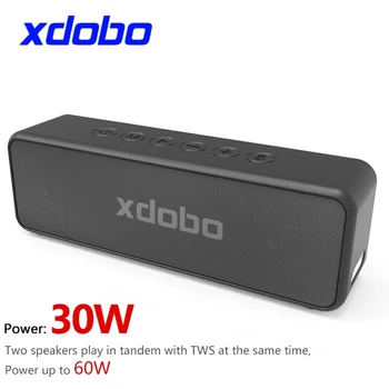 XDOBO X5 Беспроводной Bluetooth динамик Портативная колонка V5.0 TWS Type-C Громкий стерео Супер Бас IPX6 Водонепроницаемый 30 Вт Сабвуфер Аудио