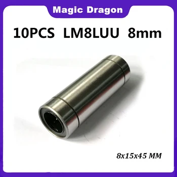 Бесплатная Доставка 5/10 шт. LM8LUU 8 мм Высокое качество Удлиненная Линейная Шарикоподшипниковая втулка Линейные подшипники с ЧПУ детали 3D принтера LM8L