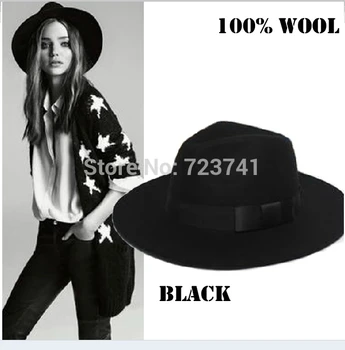 Брендовая модная 100% шерсть, зима-осень, 100% Женская Мужская фетровая шляпа, фетровая шляпа-Трилби Джонс-Оригинальная фетровая панама, размер 56-58 см с регулировкой