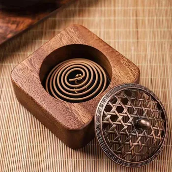 Бытовая курильница для благовоний из массива дерева, креативные дзен-успокаивающие маленькие украшения в помещении
