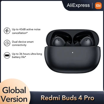 Глобальная версия Redmi Buds 4 Pro Наушники TWS С Активным Шумоподавлением Bluetooth-Наушники Беспроводные Игровые Наушники