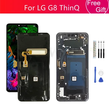 Для LG G8 ЖК-дисплей ЖК-дисплей с сенсорным экраном Дигитайзер В Сборе LMG820QM7 G820UMB LMG820UM0 G820 С рамкой Для LG G8 ThinQ Screen