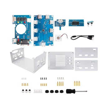 Для материнской платы Mister FPGA 32 МБ + USB-концентратор V2.1 с металлическим корпусом DIY Kit для Terasic DE10-Nano Mister FPGA (серебристый)