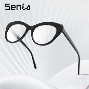 Женские очки Senta Cat Eye с защитой от синего света, новые модные компьютерные очки Blue Ray для женщин, оправа в виде сердца, очки по рецепту