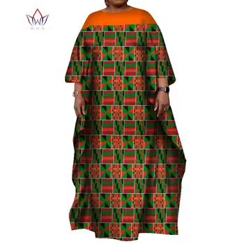 Женское платье свободного стиля в африканском стиле, Длинная дизайнерская женская одежда, платья больших размеров для женщин WY7867