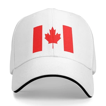 Канада Бейсбольная кепка Унисекс с Канадским флагом Подходит для мужчин и женщин, Регулируемая шляпа для Папы, кепка для Сэндвича