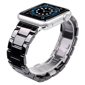 Корреа для Apple Watch 44 мм 40 мм ремешок iwatch se series 6 5 4 3 42 мм 38 мм ремешок керамический браслет для Apple watch 6 браслетов