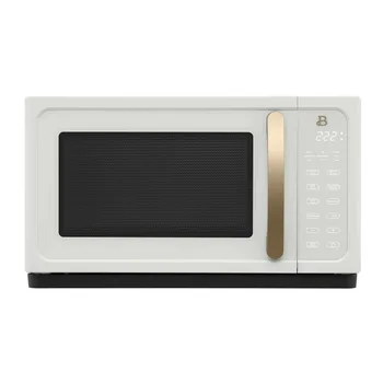 Красивая микроволновая печь мощностью 1,1 кубических фута мощностью 1000 Вт, сенсорная микроволновая печь, белая глазурь от Drew Barrymore