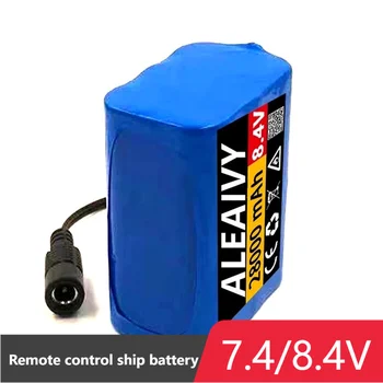 Литиевая батарея Aleaivy 7,4 V/8,4 V 28Ah 2s3p 18650 подходит для велосипедных фар, фонарей для рыбалки и корабельного аудио с дистанционным управлением
