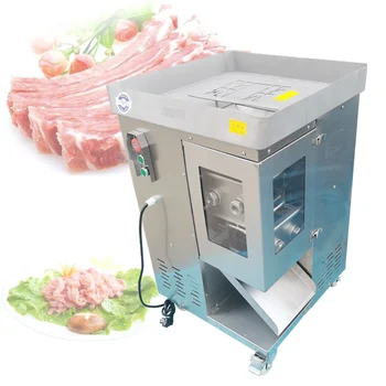 Мясорубка из нержавеющей стали, коммерческая электрическая автоматическая машина для нарезки свежего мяса, машина для измельчения мяса