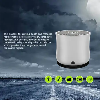 Наслаждайтесь высококачественным звуком в любом месте с водонепроницаемым наружным Bluetooth-динамиком A2PRO - портативным басовым динамиком в металлическом корпусе с