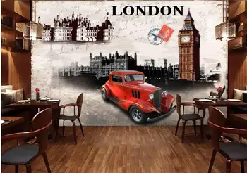 настенная роспись на заказ, фотообои, 3d ретро европейский стиль, британские часы с Биг Беном, домашний декор, обои для стен в рулонах