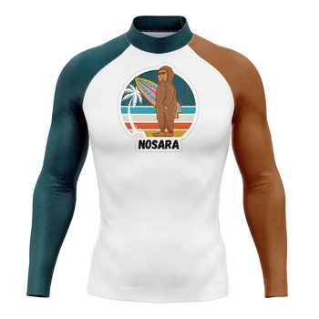 Новая рубашка для серфинга NOSARA, унисекс, пара футболок для серфинга, Рашгард, купальники с защитой от ультрафиолета, спортивная одежда для дайвинга UPF