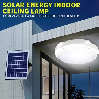 Новые потолочные светильники на солнечной батарее мощностью 200 Вт для дома на солнечной батарее с дистанционным управлением в коридоре длиной 5 м для декора
