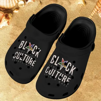 Новые черные домашние тапочки с принтом Culture OES, легкие нескользящие женские сандалии, садовая обувь на плоской подошве, женские Zapatos