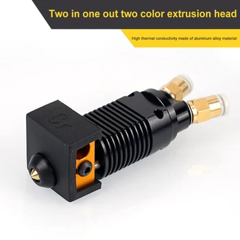 Оригинальный комплект CR10S Hotend, двухцветная экструзионная головка, собранная горячим способом для 3D-принтера, Запчасти и аксессуары для Creality CR10S