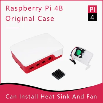 Официальный чехол для Raspberry Pi 4, вентилятор для Raspberry Pi 4, Блок питания USB-C мощностью 15,3 Вт, штепсельная вилка EU/US/UK