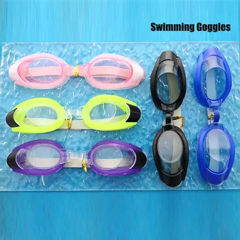 Очки для плавания с затычками для ушей, зажим для носа, водонепроницаемый силиконовый унисекс