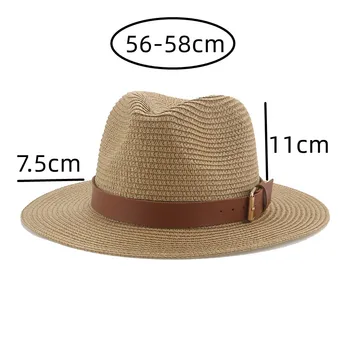 Панама, женские шляпы с широкими полями, повседневные уличные соломенные шляпы, панама, мужские кепки, лето, весна, официальные женские соломенные шляпы, сомбреро De Mujer