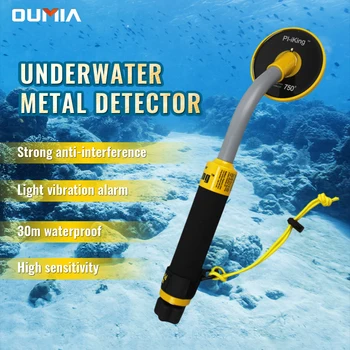 Полностью водонепроницаемый металлоискатель для подводного плавания в океаническом озере - Высокая чувствительность, глубина 100 футов/30 м