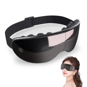 Портативное умное массажное оборудование для ухода за глазами, 3D Вибрационное визуальное окно, Облегчающее боль в глазах, Инструмент для мигрени, Электрический Массажер для глаз