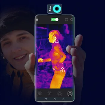 Самый Маленький Беспилотный Аппарат DIY Phone Инфракрасная Тепловизионная камера Телефон Тепловизионная Камера InfiRay Ночного Видения GO P2