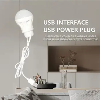 Светодиодная Портативная Лампа Аварийного Освещения Открытый Крытый USB Ночник Мини Энергосберегающие Фонари Спальня Садовое Освещение