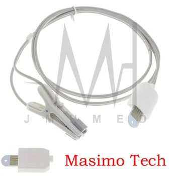 Совместим с датчиком Spo2 монитора Masimo Rad-8 Rad-5/5v, 8-контактным кабелем для оксиметрии пальца/уха/лба длиной 1 м