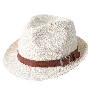 Солнцезащитные шляпы для женщин и мужчин Регулируемая летняя панама Джазовая широкополая шляпа UV UPF 50 Складная упаковываемая соломенная пляжная шляпа