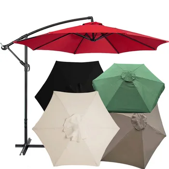 Ткань для зонтика из полиэстера, ткань для замены поверхности зонта во дворе, 6 ребер, непромокаемая солнцезащитная ткань