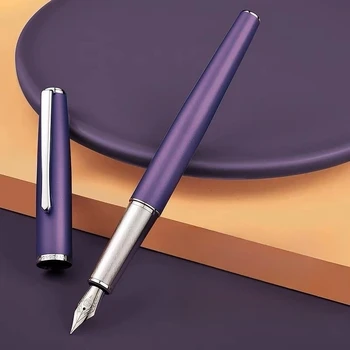 Трехцветная металлическая авторучка Hongdian 920C, иридиевые чернильные ручки с тонким пером 0,5 мм, для офиса, школьных принадлежностей, подарков для письма