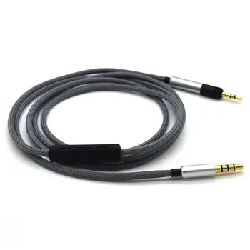 Удлинитель кабеля для наушников с микрофоном 3,5 мм штекерным соединением 2,5 мм Штекерным соединением Замена кабеля OFC Wire для Audio Technica ATH-M50x/M40x/M70x