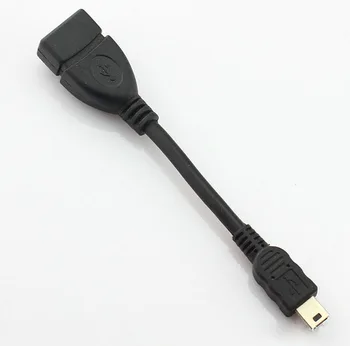 Хост-кабель Micro USB OTG 10 см, мини-USB-кабель для планшетных ПК, мобильного телефона mp4 mp5, 1000 шт./лот