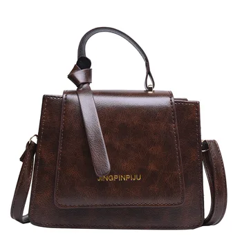 Шикарная женская сумка в стиле ретро, популярная Новая модная текстура, универсальная Маленькая квадратная сумка через плечо