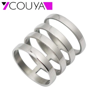 ширина 1,8-2,1 мм серебряные кольца для женщин, вечерние обручальные кольца, металлические кольца из нержавеющей стали, блестящие длинные кольца, Бесплатная доставка