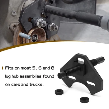 ​Съемник ступицы подходит для большинства узлов ступиц с 5, 6 и 8 выступами, устанавливаемых на легковые и грузовые автомобили Tool 40100